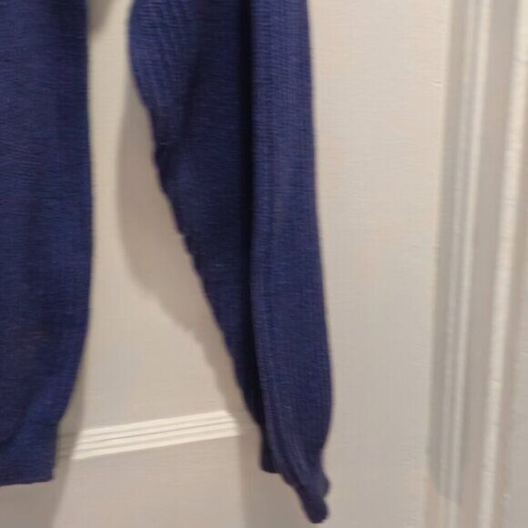 Vintage Creem Comp Menswear Blue Knit V-Neck Sweater XL - Picture 5 of 13